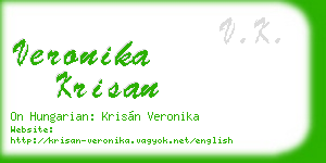veronika krisan business card