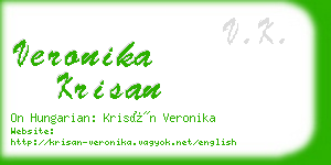 veronika krisan business card